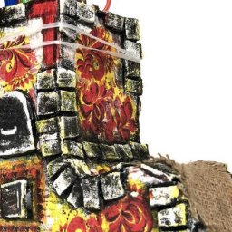 Печка-карандашница из картона