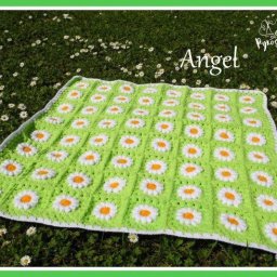 Ромашковый плед крючком: мастер-класс