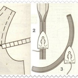 ​Обработка срезов прозрачных тканей с подкладкой