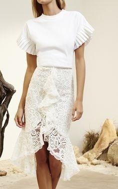 Шьем летние юбки с косым воланом