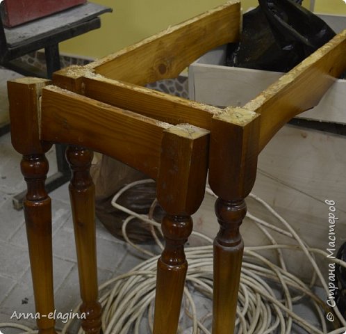 Винтажная переделка старого стола в стиле шебби-шик
