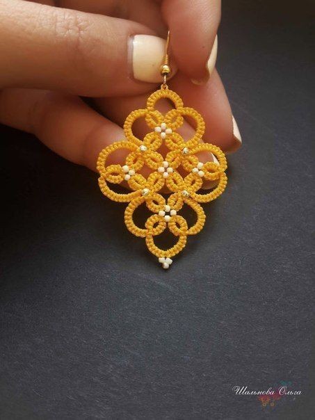 Ажурные украшения в технике фриволите Ажурные украшения в технике фриволите