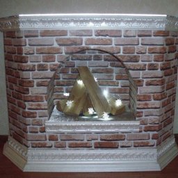 Декоративный камин из картона своими руками