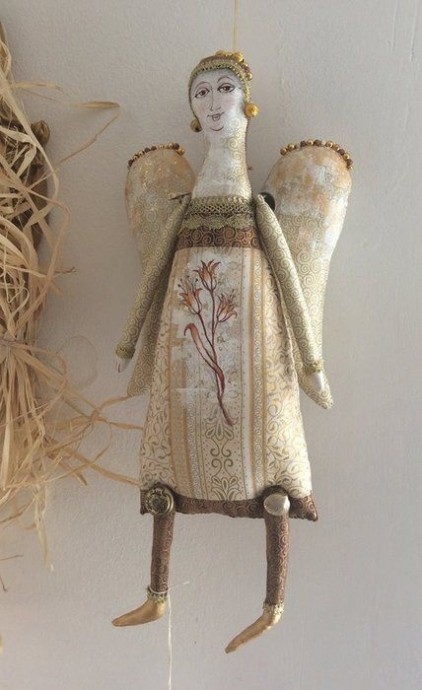 Декоративные интерьерные куклы-ангелы