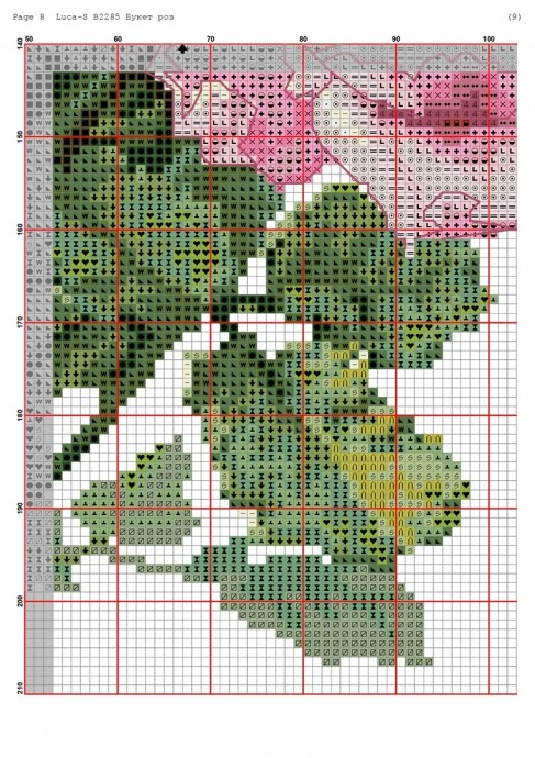 ​Вышиваем шикарный букет