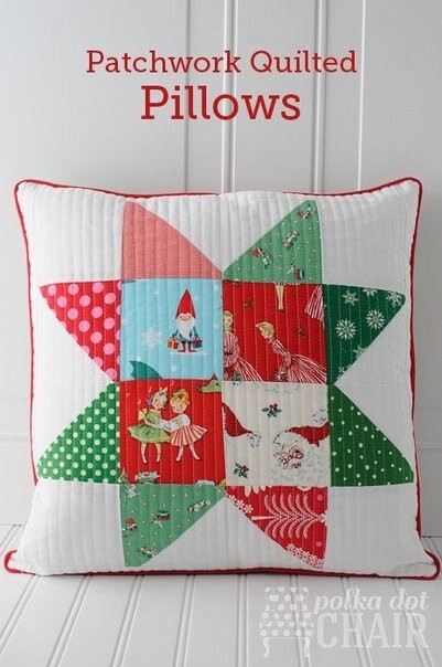 Наволочка для диванной подушки в технике пэчворк Наволочка для диванной подушки в технике пэчворк