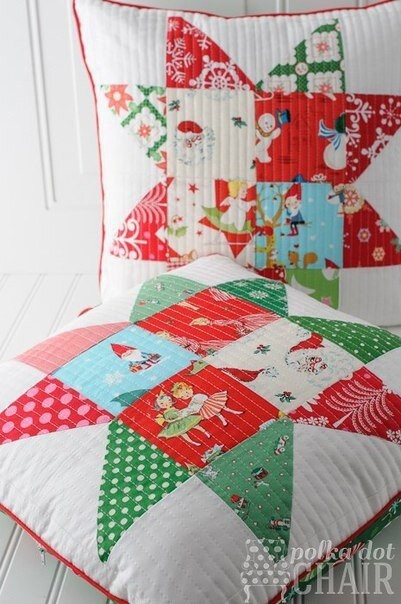 Наволочка для диванной подушки в технике пэчворк Наволочка для диванной подушки в технике пэчворк