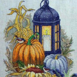 ​Осенняя композиция со свечой