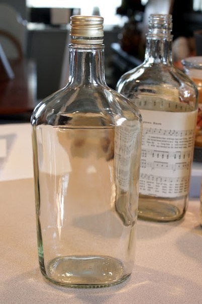 Новогодний декор бутылки