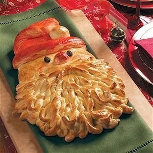 Пирог в виде Санта-Клауса