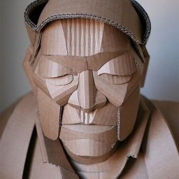 ​Скульптуры из самого обыкновенного упаковочного картона