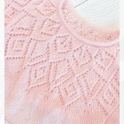 Красивый узор для горловины пуловера