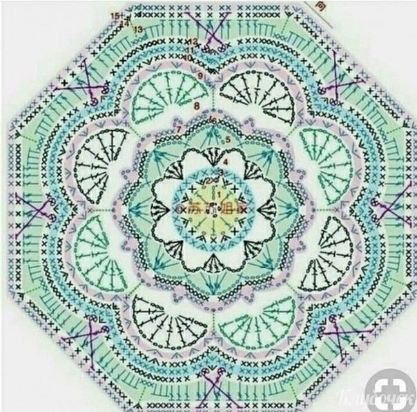 Мотив для праздничного пледa