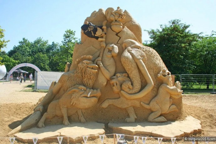 Фигуры из песка для вдохновения