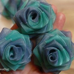 Розочки из ленты: мастер-класс