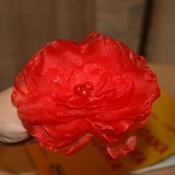 ​Цветок из лент