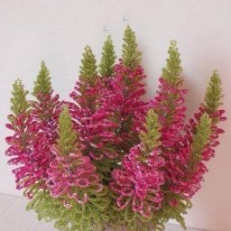 Потрясающая композиция из бисера "Вереск": мастер-класс