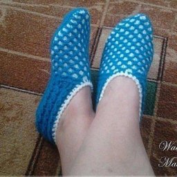 Тапочки спицами: мастер-класс