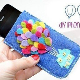 ​Жизнерадостный чехол для телефона из фетра