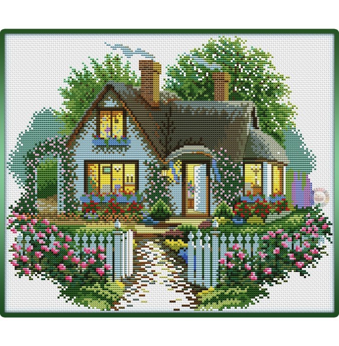 ​Домик со светящимися окнами