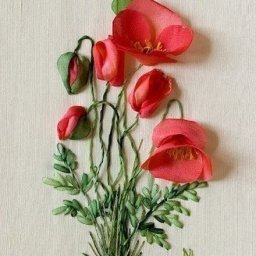 Идеи чудесной вышивки лентами