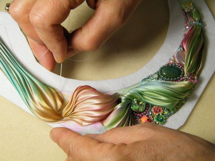 Идеи прекрасных украшений шибори + мастер-класс Идеи прекрасных украшений шибори + мастер-класс