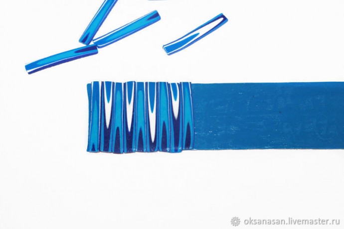 Браслет в экструдерной технике из полимерной глины