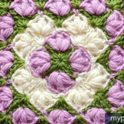 Мотив для пледов и палантинов невероятной красоты