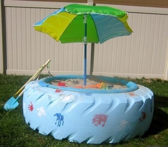 Оригинальные идеи с покрышками