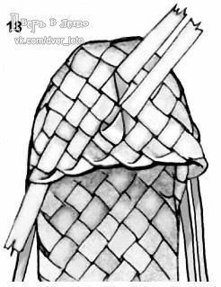 Плетем лапти из газетных трубочек Плетем лапти из газетных трубочек