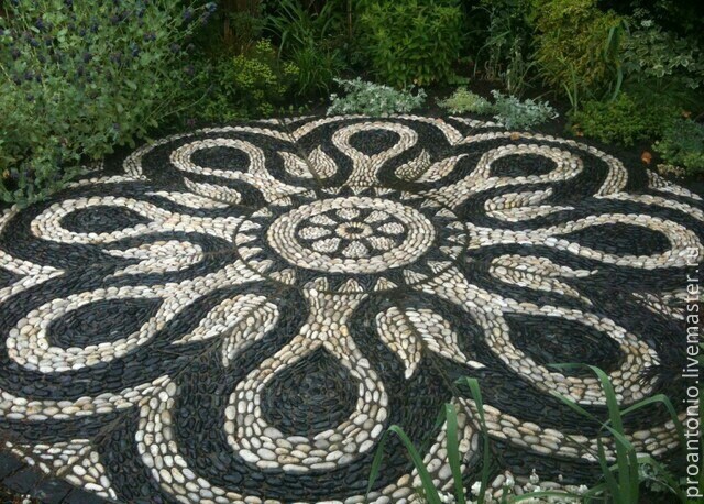 Садовые  дорожки из гальки: идеи