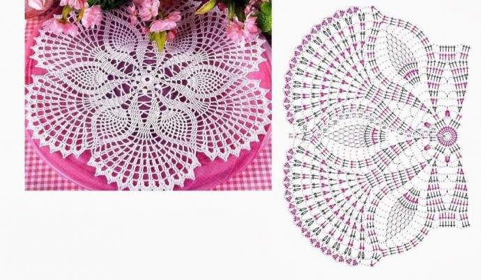 Самые красивые салфетки крючком
