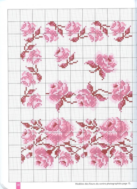 Схемы вышивки в одной цветовой гамме