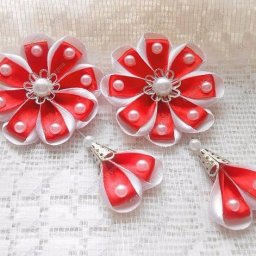 ​Бантики в технике канзаши: мастер-класс