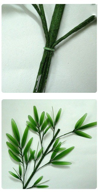 Декоративный бамбук из капрона: мастер-класс