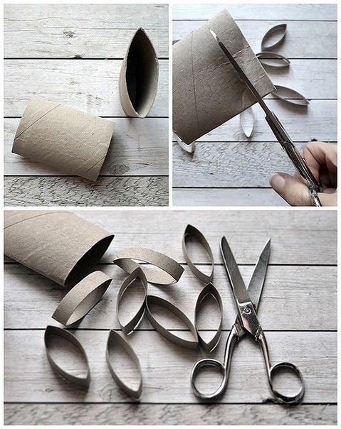 Снeжинки из втулки Снeжинки из втулки