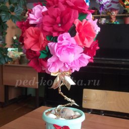 Топиарий из гофрированной бумаги: мастер-класс