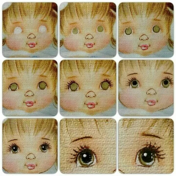 Рисуем куколкам глаза