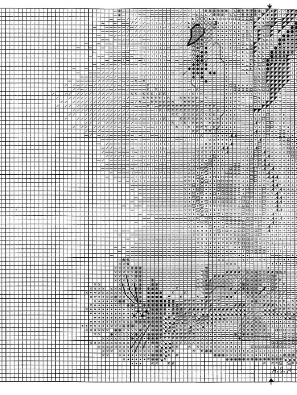 Вышивка "Чудесный букет в вазе"