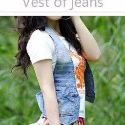 Жилетка из старых джинсов