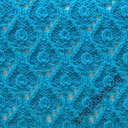 Красивый узор спицами в вашу копилочку