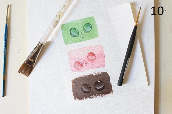 Рисуем капельки воды