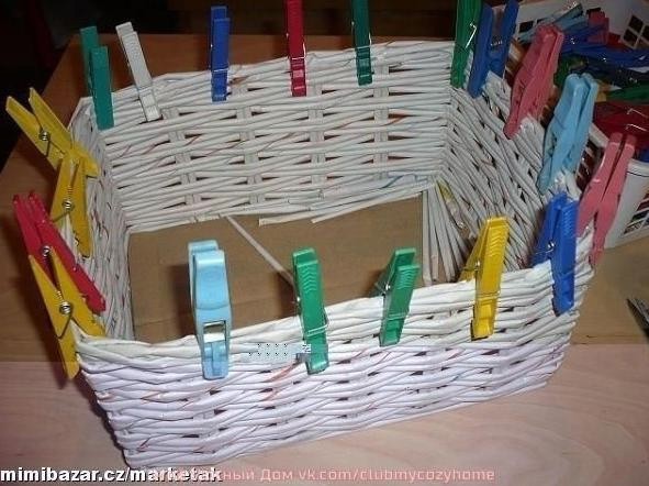 Корзинки из газетных трубочек Корзинки из газетных трубочек