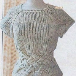 Туника с переплетениями на талии