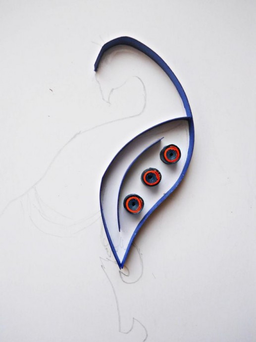 Павлины в технике квиллинг