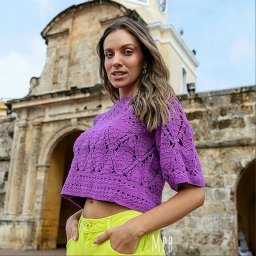 Сиреневый топ