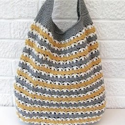 ​Вязаная сумка-мешок
