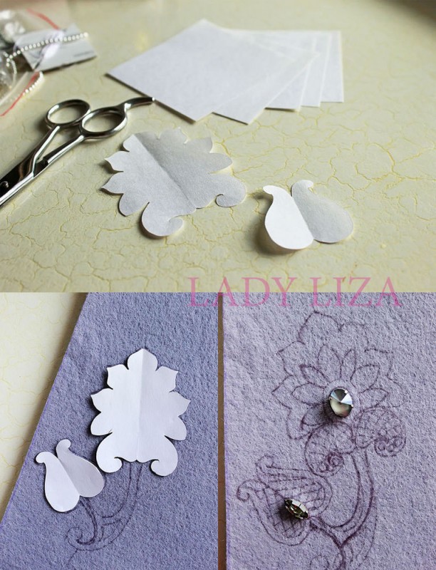 Вышиваем брошь «Ночной цветок» бисером и канителью