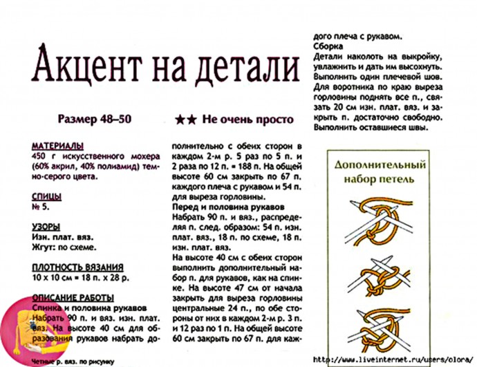 Асимметричный пуловер с крупной косой Асимметричный пуловер с крупной косой