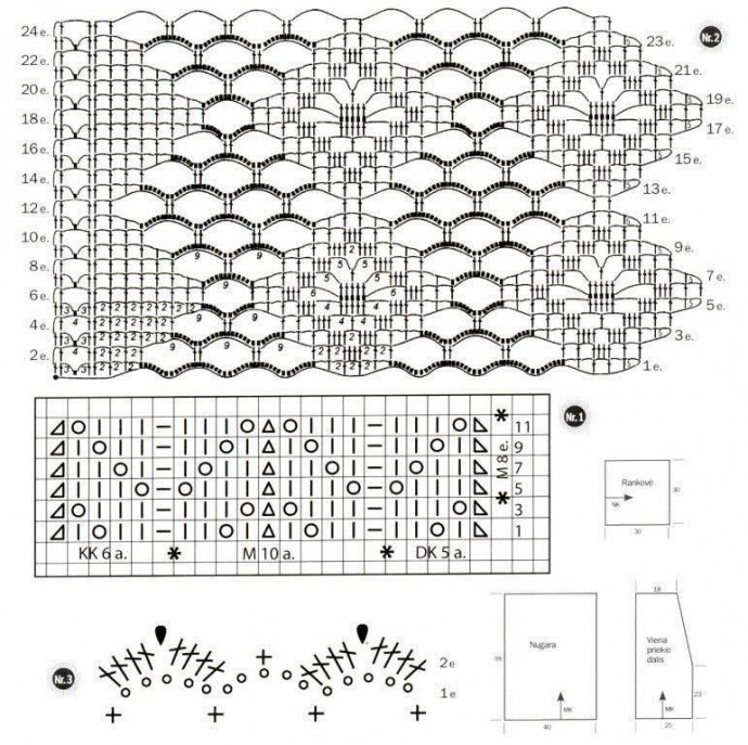 Ажурный жакетик крючком